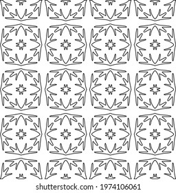  Geometric vector pattern with triangular elements. abstract ornament for wallpapers and backgrounds. Black and white colors.