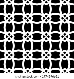  Geometric vector pattern with triangular elements. abstract ornament for wallpapers and backgrounds. Black and white colors.