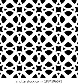  Geometric vector pattern with triangular elements. abstract ornament for wallpapers and backgrounds. Black and white colors.