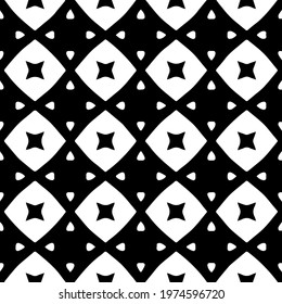  Geometric vector pattern with triangular elements. abstract ornament for wallpapers and backgrounds. Black and white colors.