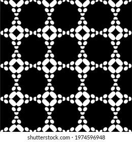  Geometric vector pattern with triangular elements. abstract ornament for wallpapers and backgrounds. Black and white colors.