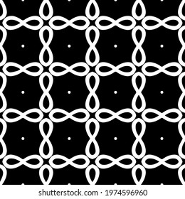  Geometric vector pattern with triangular elements. abstract ornament for wallpapers and backgrounds. Black and white colors.