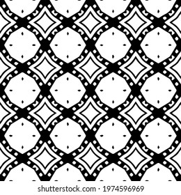  Geometric vector pattern with triangular elements. abstract ornament for wallpapers and backgrounds. Black and white colors.