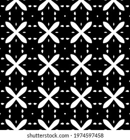  Geometric vector pattern with triangular elements. abstract ornament for wallpapers and backgrounds. Black and white colors.