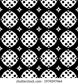  Geometric vector pattern with triangular elements. abstract ornament for wallpapers and backgrounds. Black and white colors.