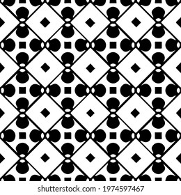  Geometric vector pattern with triangular elements. abstract ornament for wallpapers and backgrounds. Black and white colors.