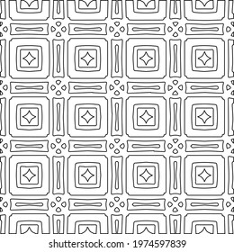  Geometric vector pattern with triangular elements. abstract ornament for wallpapers and backgrounds. Black and white colors.