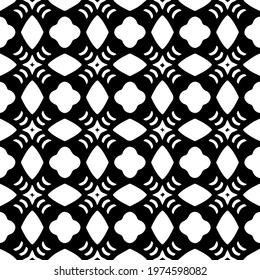  Geometric vector pattern with triangular elements. abstract ornament for wallpapers and backgrounds. Black and white colors.