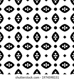  Geometric vector pattern with triangular elements. abstract ornament for wallpapers and backgrounds. Black and white colors.