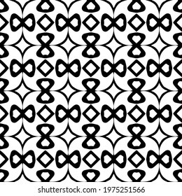  Geometric vector pattern with triangular elements. abstract ornament for wallpapers and backgrounds. Black and white colors.