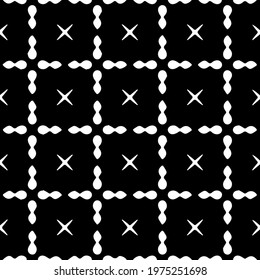  Geometric vector pattern with triangular elements. abstract ornament for wallpapers and backgrounds. Black and white colors.