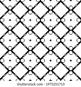  Geometric vector pattern with triangular elements. abstract ornament for wallpapers and backgrounds. Black and white colors.