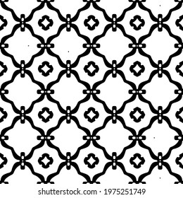  Geometric vector pattern with triangular elements. abstract ornament for wallpapers and backgrounds. Black and white colors.