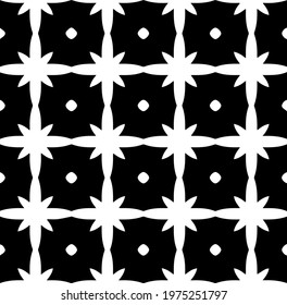  Geometric vector pattern with triangular elements. abstract ornament for wallpapers and backgrounds. Black and white colors.
