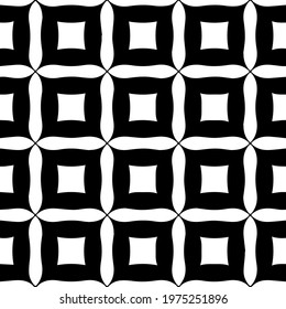  Geometric vector pattern with triangular elements. abstract ornament for wallpapers and backgrounds. Black and white colors.