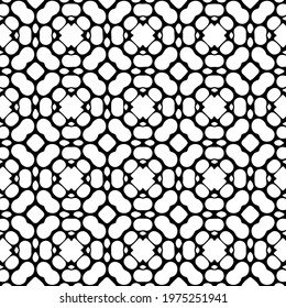  Geometric vector pattern with triangular elements. abstract ornament for wallpapers and backgrounds. Black and white colors.