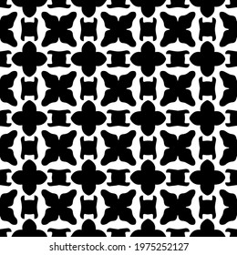  Geometric vector pattern with triangular elements. abstract ornament for wallpapers and backgrounds. Black and white colors.