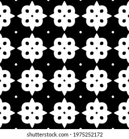  Geometric vector pattern with triangular elements. abstract ornament for wallpapers and backgrounds. Black and white colors.