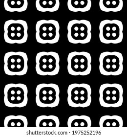  Geometric vector pattern with triangular elements. abstract ornament for wallpapers and backgrounds. Black and white colors.