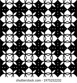  Geometric vector pattern with triangular elements. abstract ornament for wallpapers and backgrounds. Black and white colors.