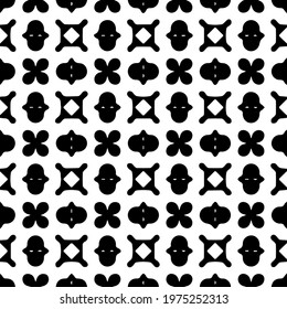  Geometric vector pattern with triangular elements. abstract ornament for wallpapers and backgrounds. Black and white colors.