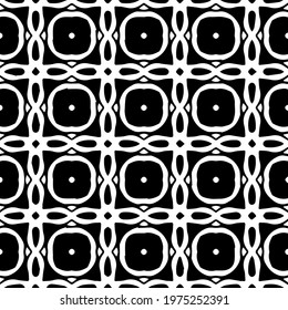  Geometric vector pattern with triangular elements. abstract ornament for wallpapers and backgrounds. Black and white colors.