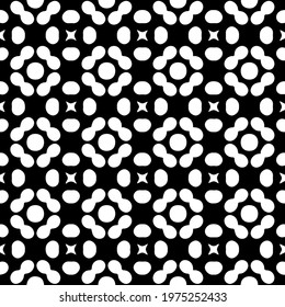  Geometric vector pattern with triangular elements. abstract ornament for wallpapers and backgrounds. Black and white colors.