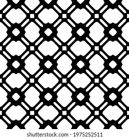  Geometric vector pattern with triangular elements. abstract ornament for wallpapers and backgrounds. Black and white colors.