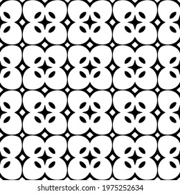  Geometric vector pattern with triangular elements. abstract ornament for wallpapers and backgrounds. Black and white colors.
