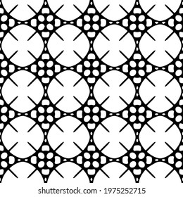  Geometric vector pattern with triangular elements. abstract ornament for wallpapers and backgrounds. Black and white colors.