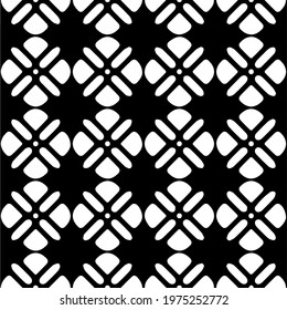  Geometric vector pattern with triangular elements. abstract ornament for wallpapers and backgrounds. Black and white colors.