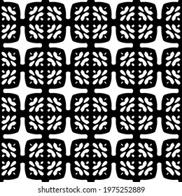  Geometric vector pattern with triangular elements. abstract ornament for wallpapers and backgrounds. Black and white colors.