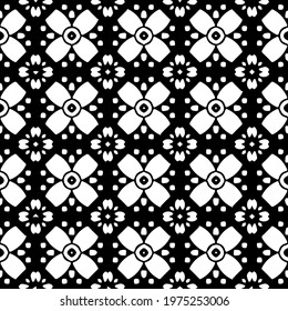  Geometric vector pattern with triangular elements. abstract ornament for wallpapers and backgrounds. Black and white colors.