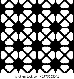  Geometric vector pattern with triangular elements. abstract ornament for wallpapers and backgrounds. Black and white colors.