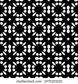  Geometric vector pattern with triangular elements. abstract ornament for wallpapers and backgrounds. Black and white colors.