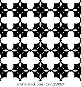  Geometric vector pattern with triangular elements. abstract ornament for wallpapers and backgrounds. Black and white colors.