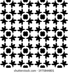  Geometric vector pattern with triangular elements. abstract ornament for wallpapers and backgrounds. Black and white colors.
