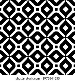  Geometric vector pattern with triangular elements. abstract ornament for wallpapers and backgrounds. Black and white colors.