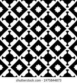  Geometric vector pattern with triangular elements. abstract ornament for wallpapers and backgrounds. Black and white colors.