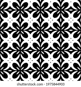  Geometric vector pattern with triangular elements. abstract ornament for wallpapers and backgrounds. Black and white colors.