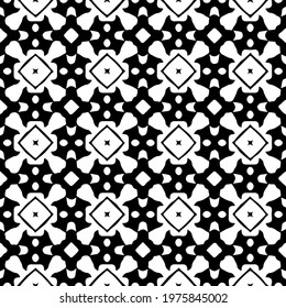  Geometric vector pattern with triangular elements. abstract ornament for wallpapers and backgrounds. Black and white colors.
