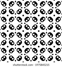  Geometric vector pattern with triangular elements. abstract ornament for wallpapers and backgrounds. Black and white colors.