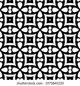  Geometric vector pattern with triangular elements. abstract ornament for wallpapers and backgrounds. Black and white colors.