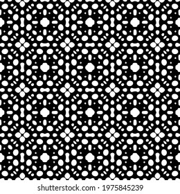  Geometric vector pattern with triangular elements. abstract ornament for wallpapers and backgrounds. Black and white colors.