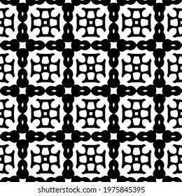  Geometric vector pattern with triangular elements. abstract ornament for wallpapers and backgrounds. Black and white colors.
