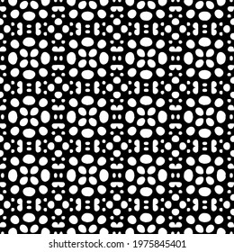  Geometric vector pattern with triangular elements. abstract ornament for wallpapers and backgrounds. Black and white colors.