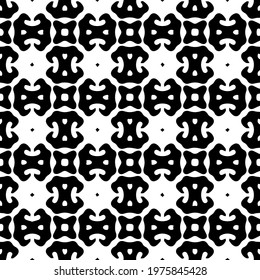  Geometric vector pattern with triangular elements. abstract ornament for wallpapers and backgrounds. Black and white colors.