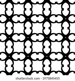  Geometric vector pattern with triangular elements. abstract ornament for wallpapers and backgrounds. Black and white colors.