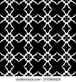  Geometric vector pattern with triangular elements. abstract ornament for wallpapers and backgrounds. Black and white colors.