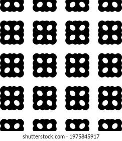  Geometric vector pattern with triangular elements. abstract ornament for wallpapers and backgrounds. Black and white colors.